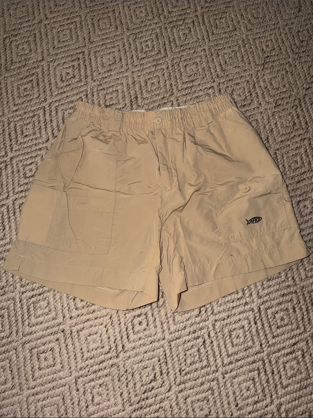 AFTCO Khaki Fishing Shorts